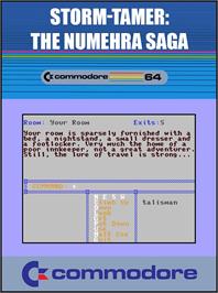 Box cover for Storm-tamer - The Numehra Saga on the Commodore 64.