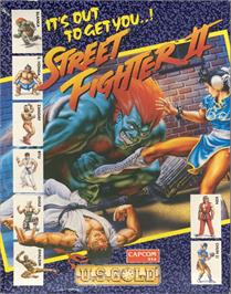 Box cover for Street Fighter 2 on the Commodore 64.