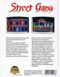 Box cover for Street Gang on the Commodore 64.