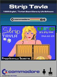 Box cover for Strip Tavla on the Commodore 64.