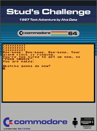 Box cover for Stud's Challenge on the Commodore 64.