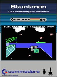 Box cover for Stuntman on the Commodore 64.