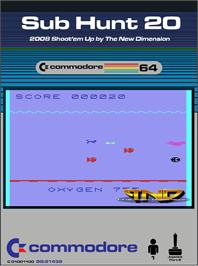Box cover for Sub Hunt 20 on the Commodore 64.