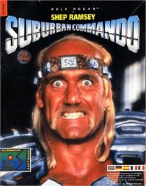 Box cover for Suburban Commando on the Commodore 64.