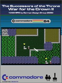Box cover for Successors of the Throne, The - War for the Crown II on the Commodore 64.