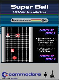 Box cover for Super Ball on the Commodore 64.