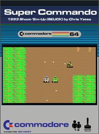 Box cover for Super Commando on the Commodore 64.