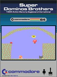 Box cover for Super Dominos Brothers on the Commodore 64.