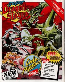 Box cover for Super Dragon Slayer on the Commodore 64.