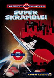 Box cover for Super Skramble! on the Commodore 64.