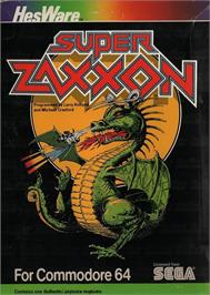 Box cover for Super Zaxxon (HesWare) on the Commodore 64.