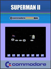 Box cover for Superman 2 on the Commodore 64.