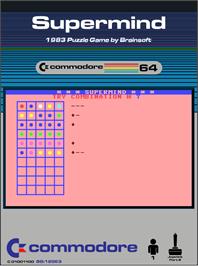 Box cover for Supermind (Brainsoft) on the Commodore 64.