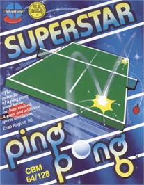 Box cover for Superstar Ping Pong on the Commodore 64.