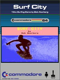 Box cover for Surf City on the Commodore 64.