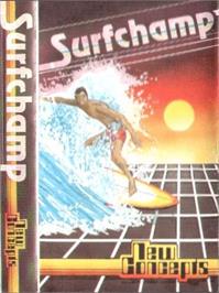 Box cover for Surfchamp on the Commodore 64.