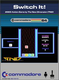 Box cover for Switch It! on the Commodore 64.