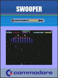 Box cover for Swooper on the Commodore 64.