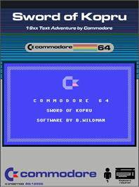 Box cover for Sword Of Kopru on the Commodore 64.