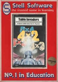 Box cover for Table Invaders on the Commodore 64.