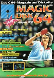 Box cover for Table Tennis Manager on the Commodore 64.
