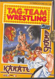 Box cover for Tag Team Wrestling on the Commodore 64.