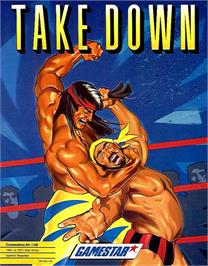 Box cover for Take Down on the Commodore 64.