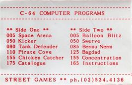 Box cover for Tank Defender on the Commodore 64.
