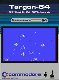Box cover for Targon-64 on the Commodore 64.