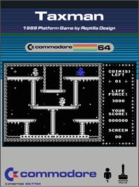 Box cover for Taxman (Reptillia Design) on the Commodore 64.