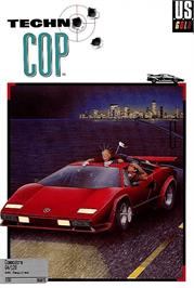 Box cover for Techno Cop on the Commodore 64.