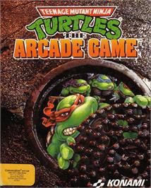 Box cover for Teenage Mutant Ninja Turtles II: The Arcade Game on the Commodore 64.