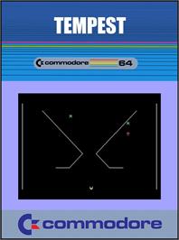 Box cover for Tempest on the Commodore 64.