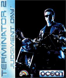 Box cover for Terminator 2 - Judgment Day on the Commodore 64.