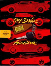 Box cover for Test Drive on the Commodore 64.