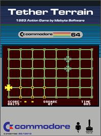 Box cover for Tether Terrain on the Commodore 64.