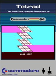 Box cover for Tetrad on the Commodore 64.