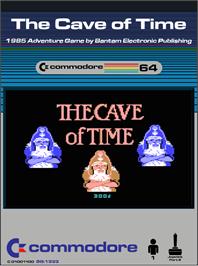 Box cover for The Cave of Time on the Commodore 64.