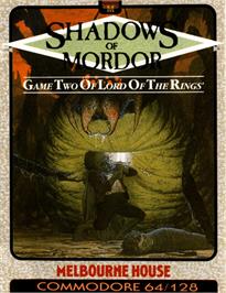 Box cover for The Shadows of Mordor on the Commodore 64.