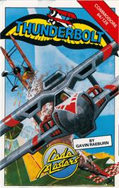 Box cover for ThunderBolt on the Commodore 64.