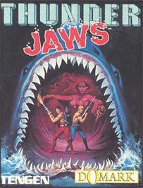 Box cover for Thunder Jaws on the Commodore 64.