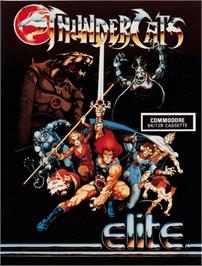 Box cover for Thundercats on the Commodore 64.