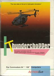 Box cover for Thunderchopper on the Commodore 64.