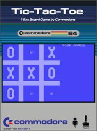 Box cover for Tic-tac-toe on the Commodore 64.