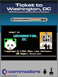 Box cover for Ticket To Washington, Dc on the Commodore 64.