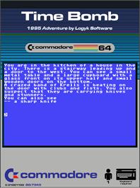 Box cover for Time Bomb on the Commodore 64.