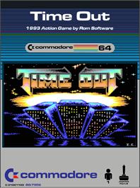 Box cover for Time Out on the Commodore 64.