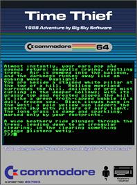 Box cover for Time Thief on the Commodore 64.