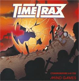 Box cover for Time Trax on the Commodore 64.