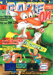 Box cover for Timepuzzle on the Commodore 64.